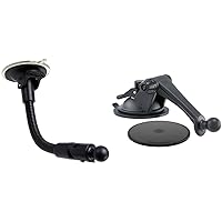 ARKON GPS Car Mount for Garmin nuvi 40 50 200 2013 24x5 25x5 Series GPS Windshield Suction Mount & GN079WD Replacement Upgrade or Additional Windshield Dashboard Sticky Suction Mounting