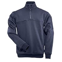 1/4 Zip Job Shirt Pullover for Emergency Services Professionals EMS EMT with Chest Break-Through Pocket, Style 72314