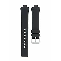 Ewatchparts SILICONE RUBBER WATCH STRAP WATCH BAND COMPATIBLE WITH MENS TAG HEUER KIRIUM GENTS WATCH Black 21mm