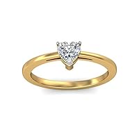 Natural Diamond Heart Shape Wedding Gift Ring