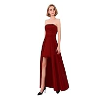 Women's Skirt Suits Prom Dress Off Shoulder Evening Gowns Dress with Detachable Skirt