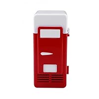 Mini Fridge Refrigerator with LED Light Fridge Beverage Drink Cooler and Warmer Fridge Mini Car Refrigerator (Color : white-Dinosaur Doodle4, Size : 19.4 x 9 x 9 cm)