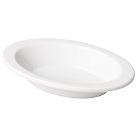 Yamashita Kogei 15040260 Gratin Dish, Porcelain, 5.7 x 3.3 x 0.9 inches (14.5 x 8.5 x 2.4 cm), Siro Oval Gratin S