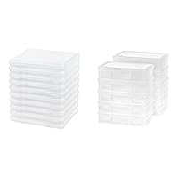 IRIS USA 10Pack Project Cases and Storage Containers | Clear