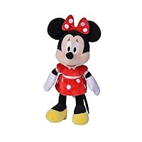 Simba Toys - Disney Minnie Mouse with Red Dress, Soft and Comfortable Material, 100% Original, Suitable for Boys and Girls of All Ages - 25 cm