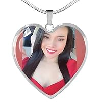 WildKlass Customized Photo Luxury Heart Necklace