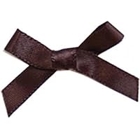 6mm Small Ribbon Bows Brown - each