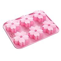 (2pcs) 6 hole silicone snowflake cake mold chocolate jelly pudding biscuit ice lattice