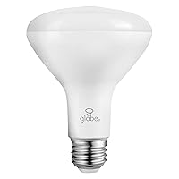 Wi-Fi Smart 10 Watt (65W Equivalent) Multicolor Changing RGB Tunable White Frosted LED Light Bulb, No Hub Required, Voice Activated, 2000K - 5000K, BR30 Shape, E26 Base,50035