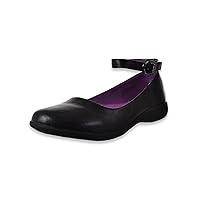 Girls' Ankle Strap Shoes (Sizes 1-6)