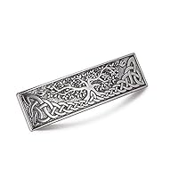 Kkjoy Hair Barrettes Large Hand Crafted Hair Clips Retro Vintage Metal French Hairpins Viking Celtic Knot Hair Accessory Hair Barrettes for Women Girls Jewelry Accessory