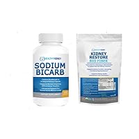Bio Fiber & Sodium Bicarb 2-Pack Bundle for Kidney Cleansing & Supporting Normal Acid Levels