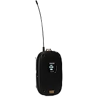 Shure SLXD1 Digital Wireless Bodypack Transmitter with On/Off Switch, Adjustable Gain Control and TQG Connector, for use with SLX-D Wireless Systems - Receiver Sold Separately (H55 Band)
