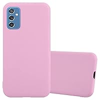 Case Compatible with Samsung Galaxy M52 5G in Candy Pink - Shockproof and Scratch Resistant TPU Silicone Cover - Ultra Slim Protective Gel Shell Bumper Back Skin