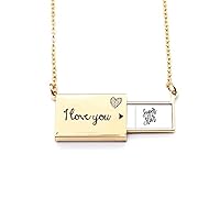 Super Star Quote Art Deco Fashion Letter Envelope Necklace Pendant Jewelry