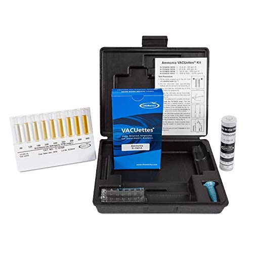 CHEMetrics K-1510A Ammonia VACUettes Kit, 0-60 & 60-600 ppm