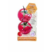 4 Packs of Tomato Collagen White & Smooth Mask, (1 Pack Available 2 Times for Use) (10 G/ 1 Pack) by smooto
