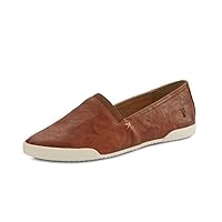 Frye Melanie Slip On Shoes for Women Crafted from Premium Leather with White Rubber Toe Bumpers and Soles, Leather Lining, and Removable Footbeds – 1 ¼” Outsole