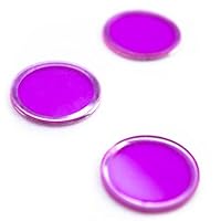 300 Purple Metal Inserted Bingo Chips - to Use with Magnetic Boards & Wands