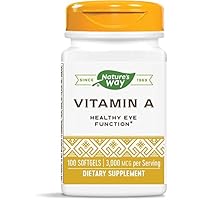 Nature's Way Vitamin A 10,000 IU 100 count, 2 pack