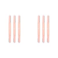 Real Techniques Face and Brow Razors, Dual Ended, Exfoliating Dermaplaning, Women's Face Razor, Multipurpose Facial Razors, Precision Trimming for Peach Fuzz, Dermablading, Multiuse, 3 Piece Set
