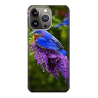 R1565 Bluebird of Happiness Blue Bird Case Cover for iPhone 13 Pro Max