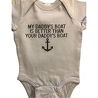 Daddy's Boat onesie ® infant one piece boating Onesie ® baby bodysuit