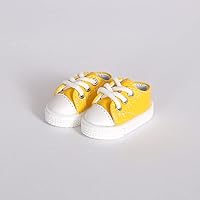 1/6 BJD SD Size Doll 30cm Body Shoes Canvas Sports Casual Shoes 1/6 YOSD Doll Shoes Doll Accessories (Yellow)