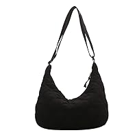 DKIIL NOIYB Nylon Shoulder Bag Crescent Bag for Women Puffer Tote Bag with Zipper Large Capacity Nylon Bag Puffer Bag Hobo Shoulder Quilted Crossbody Bags Purse