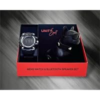 Unity Sport Mens Watch and Bluetooth Speaker Set - Black