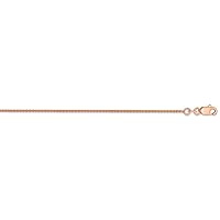 14k Gold Solid Polished Spiga Chain Necklace Jewelry for Women in Yellow Gold Rose Gold White Gold Choice of Lengths 14 16 18 20 24 30 22 and Variety of mm Options