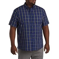 Harbor Bay by DXL Men's Big and Tall Easy-Care Medium Plaid Sport Shirt