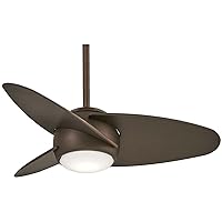 MINKA-AIRE F410L-ORB Slant 36 Inch Ceiling Fan with DC Motor and Integrated 18W LED Light Kit in Oil Rubbed Bronze Finish