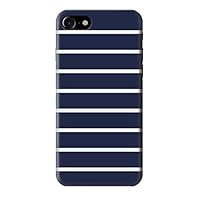 R2767 Navy White Striped Case Cover for iPhone 7