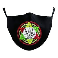 WonderMolly- Breathable Weed Face Mask in Comfortable Fabric Reusable | Marijuana Face Mask | Weed Accessories | Weed Mask | Cannabis Accessories | Rave Wear | Weed Accessories for Men & Women