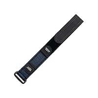 Sports Waterproof Nylon Watch Belt Accessories are Suitable for Luminox Seiko Brand Series Belt 18mm 20mm (Color : Black Blue, Size : 22mm)