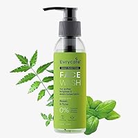 Neem Tulsi Facewash - Clear Skin, Reduce Acne, Scars For Acne Prone Oily Skin - Men & Women - No Sulphates, Parabens, Silicones - 120ml