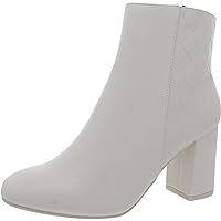 MIA Womens Linne Faux Leather Woven Booties