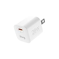 USB C Wall Charger iFory 20W Fast Charger Portable Charger Type C Wall Charger Output up to 20W Travel Power Cell Phone Charger Compatible with iPhone 13 Pro Max More