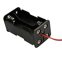 New 4 x 1.5V AA Dual Sides Battery Holder Case w 6