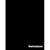 Sketchbook: 8.5 x 11 Large Black Sketch book Journal, Blank Notebook Unlined Paper for Drawing, Sketching, Doodling, Writing (Art Sketch Pad), 100 Durable Unruled Pages, Matte Soft Cover