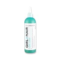 GIRL+HAIR Cleanse+ Moisturizing Shampoo | Restorative for Dry, Damaged Hair | Treat Dry, Itchy Scalp | With Shea Butter, Tea Tree Oil (10.1 fl oz)