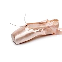 Girls Satin Ballet Pointe Shoes Professional Dance Flats