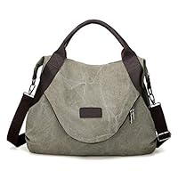 Hainan Canvas Handbags for Women, Shoulder Cross body Handbags Canvas Leather Bags canvas shoulder bag