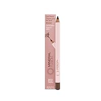 Mineral Fusion Eye Pencil, Light Brown Eyeliner with Soothing Chamomile, Meadowfoam & Vitamin E, Velvety Smooth, Hypoallergenic Eye Makeup, Line & Define, Long-Lasting Eyeliner Pencil, Rough, 0.04 Oz
