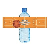 100 Basketball Theme Custom Water Bottle Labels Great for Tournaments, Games, Birthday Party, School Event 8