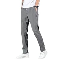 Breathable Loose Straight Tube Casual Pants for Men - Spring Summer Thin Ice Silk Trousers