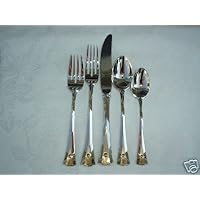 Yamazaki Evolution Gold Accent 5 pc placesetting Made in Japan