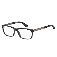 Tommy Hilfiger Plastic Rectangular Eyeglasses 55 0003 Matte Black