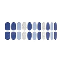 Semicured Gel Nail Stickers UV/LED Lamp Required 22 Gel Nail Polish Wraps Fashion Design Gel Nail Art Stickers for Women